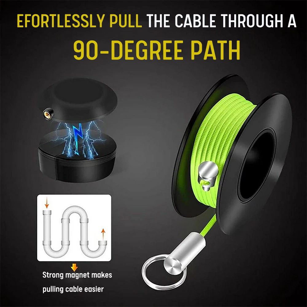 

Wiremag Puller Snap Wire Guider Magnetic Threader Stringing Machine Easy Lead Wiring Tool Automatic Wire Threading Hand Tool