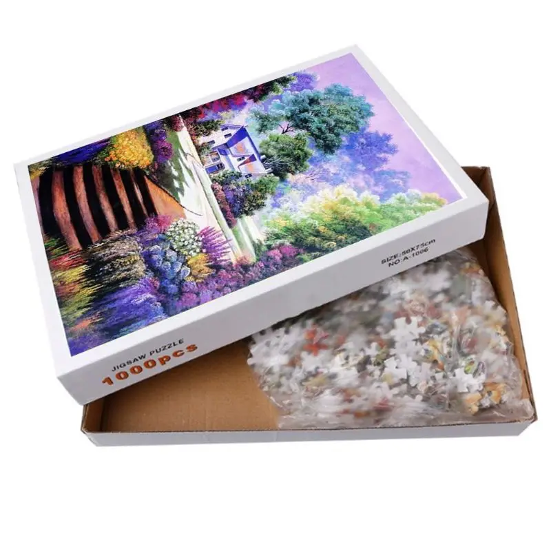 

Jigsaw Puzzles 1000 Pieces Paper Assembling Picture Landscape Puzzles Toys For Adults Children Kids Games Educational-Ideal Home