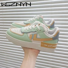 2021 Hot Flats Woman Sneakers Womens Shoes Ladies Casual Breathable Female Vulcanized Shoes Lace Up Comfort Walking Shoes