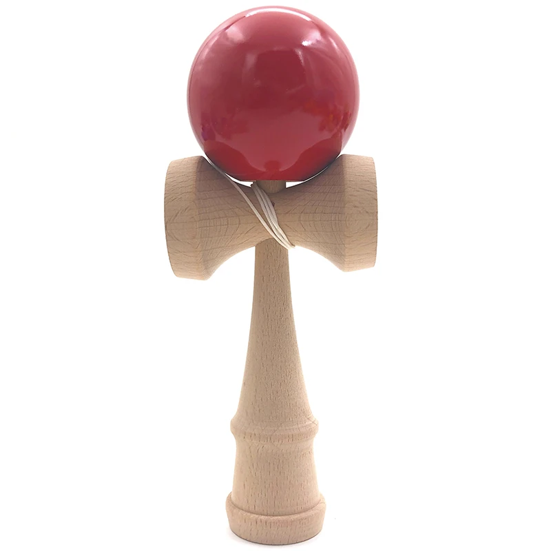 Red 18 см, профессиональные деревянные игрушки Kendama, одноцветные, искусственная краска, умелый шар для жонглирования, антистресс, Спорт на открытом воздухе для детей и взрослых - Цвет: Red