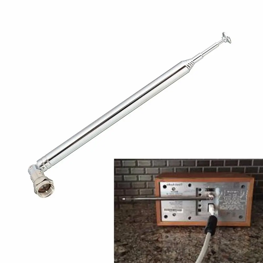 F разъем сменная телескопическая антенна для ТВ радио DAB AM FM 7 секций 21 98 см