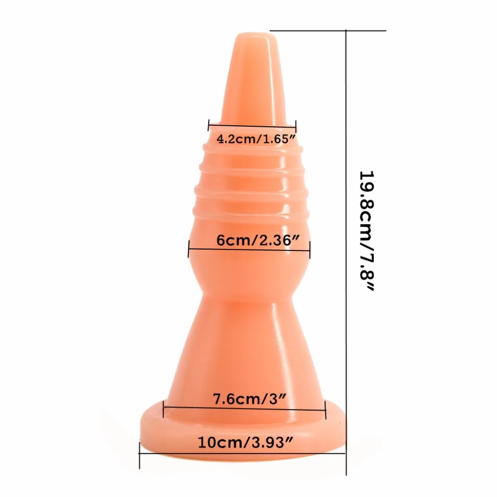 Большая Анальная пробка с резьбовой головкой большой фаллоимитатор треугольная