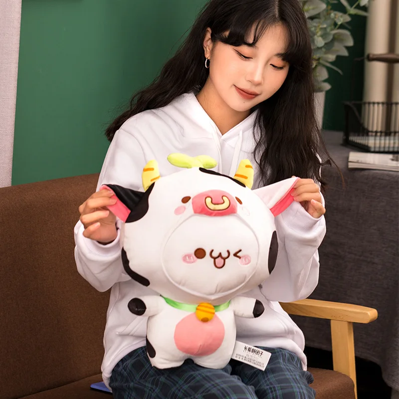 20 42 см творческий Kawaii крупного рогатого скота клецки игрушки мягкие милые