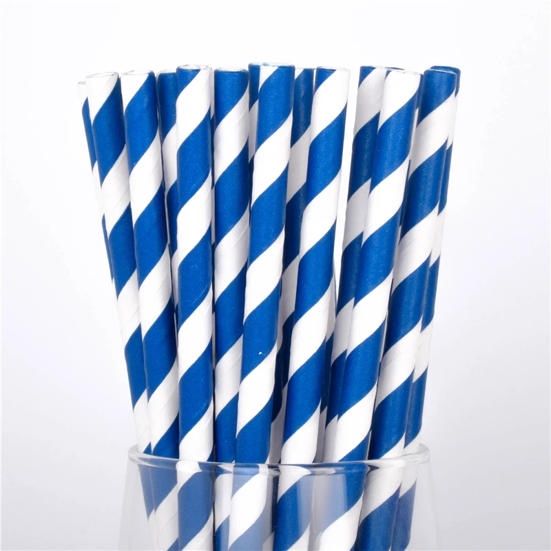 25 шт бумажная соломенная полоса вечерние красочные соломинка для питья