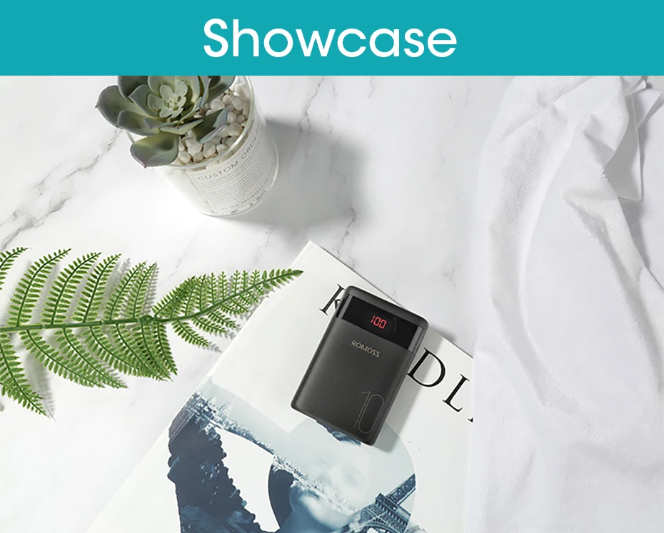 ROMOSS Ares 10 10000 мАч Внешний аккумулятор с двойным usb-портом внешний аккумулятор Размер портативное зарядное устройство для планшета iPhone