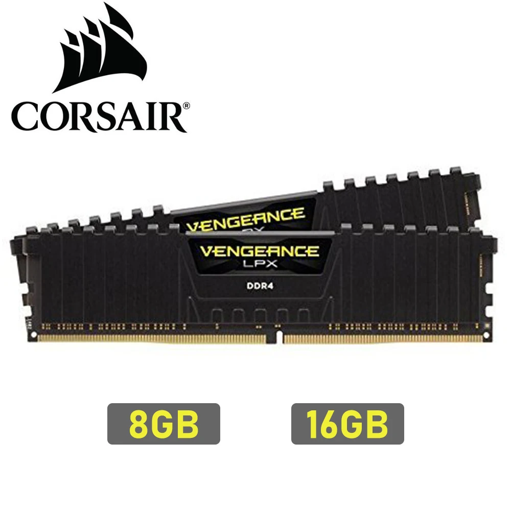 Модуль ОЗУ CORSAIR Vengeance LPX, 8 ГБ, 16 ГБ, DDR4 PC4, 2400 МГц, 3000 МГц, 3200 МГц, 2400, 3000, память DIMM для настольных ПК на 16 ГБ, 32 ГБ