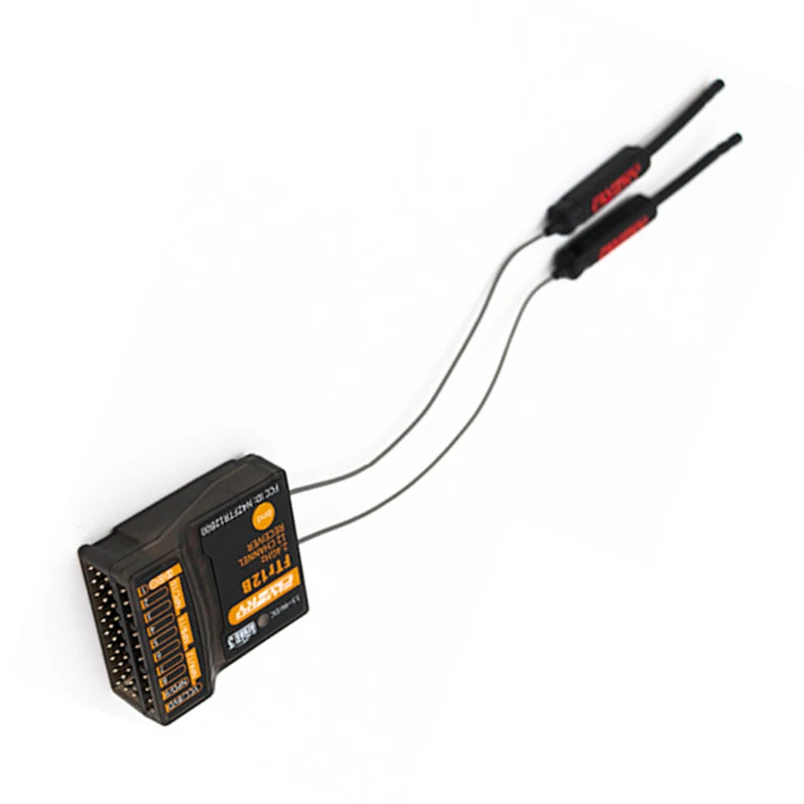 FlySky FTr12B 12-Channel Three-Generation Protocol Two-Way Dual-Antenna Receiver PWM PPM i.BUS S.BUS Output​ For RC Plane