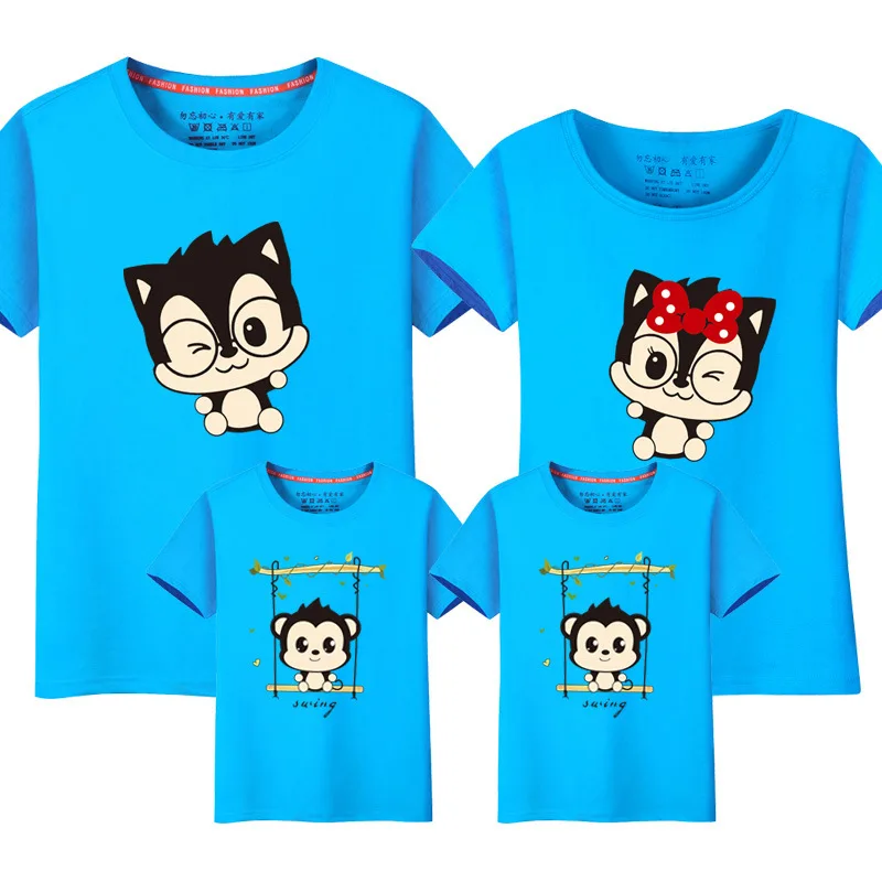 Платье для матери и дочери семейная одежда пары маленьких мальчиков девочек