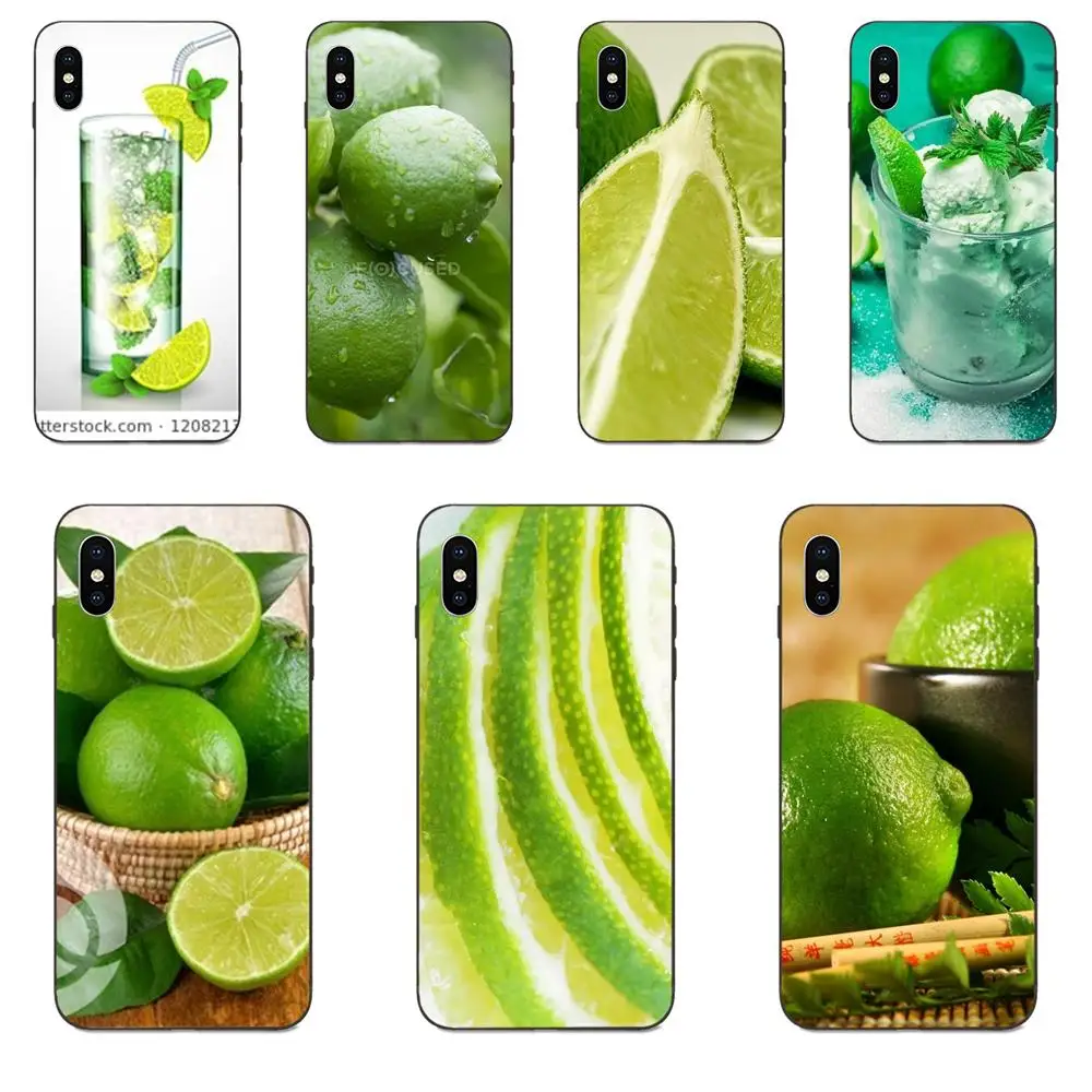 Модный чехол для телефона из ТПУ Apple iPhone 4 5 6 6S 7 8 11 Plus X XS Max XR Pro фрукты зеленый лимон