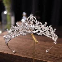 princess crystal rhinestone tiaras and crowns headband kid girls love bridal prom crown wedding party accessiories hair jewelry