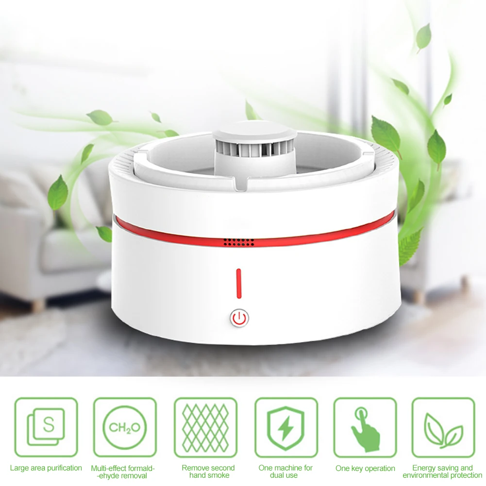 

USB Portable Wearable Air Purifier Personal Mini Air Necklace Negative Ion Ashtray Dust Removal and Second-hand Smoke Artifact