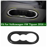 lapetus interior refit kit accessories for volkswagen vw tiguan 2016 2022 rear seat water cup bottle holder cover trim 1pcs