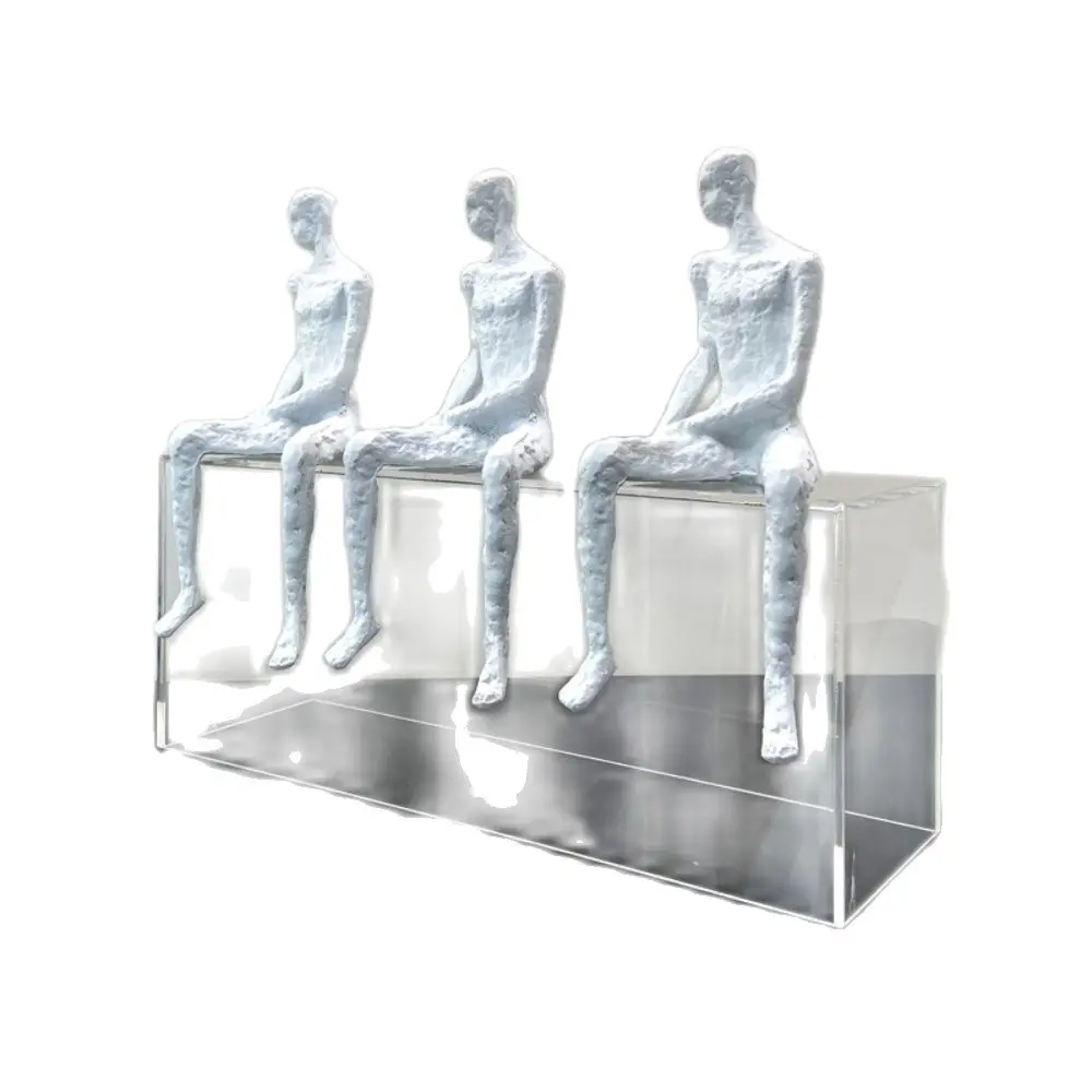 

Абстрактная фигурка истотчика из смолы, креативная Скандинавская скульптура в стиле ретро, миниатюрная фигурка ручной работы, аксессуары д...