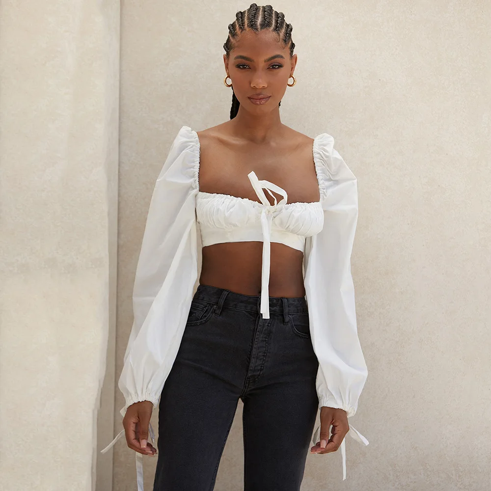 

Romantic tassel women's caprice top autumn high quality elastic pure casual T-shirt Korean chic pleated street style