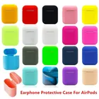 Мягкие силиконовые чехлы для Apple Airpods 12, защитный чехол для беспроводных Bluetooth наушников Apple Air Pods, сумки для зарядки