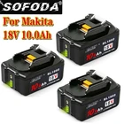 Аккумуляторная батарея BL1860 18 в 2021 мАч, литий-ионная батарея для Makita 18 в, батарея BL1840 BL1850 BL1830 BL1860B LXT 10000, новинка 400