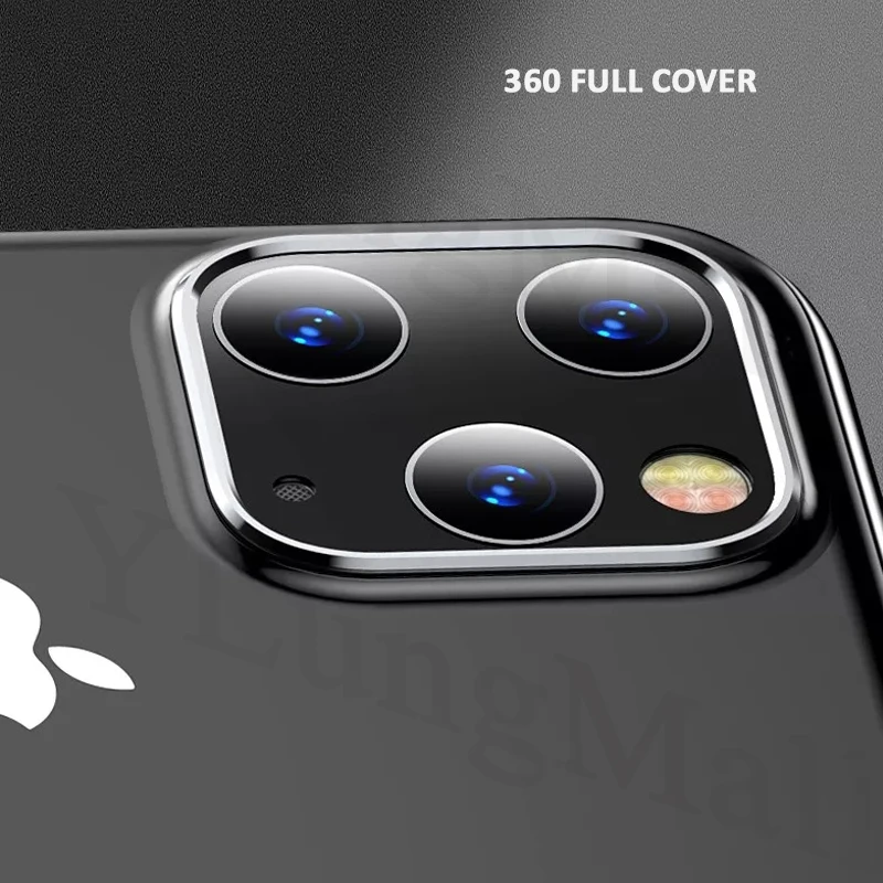 10 шт./лот Защитная пленка для задней камеры для iPhone 11 Pro Max из закаленного стекла металлическая задняя линза