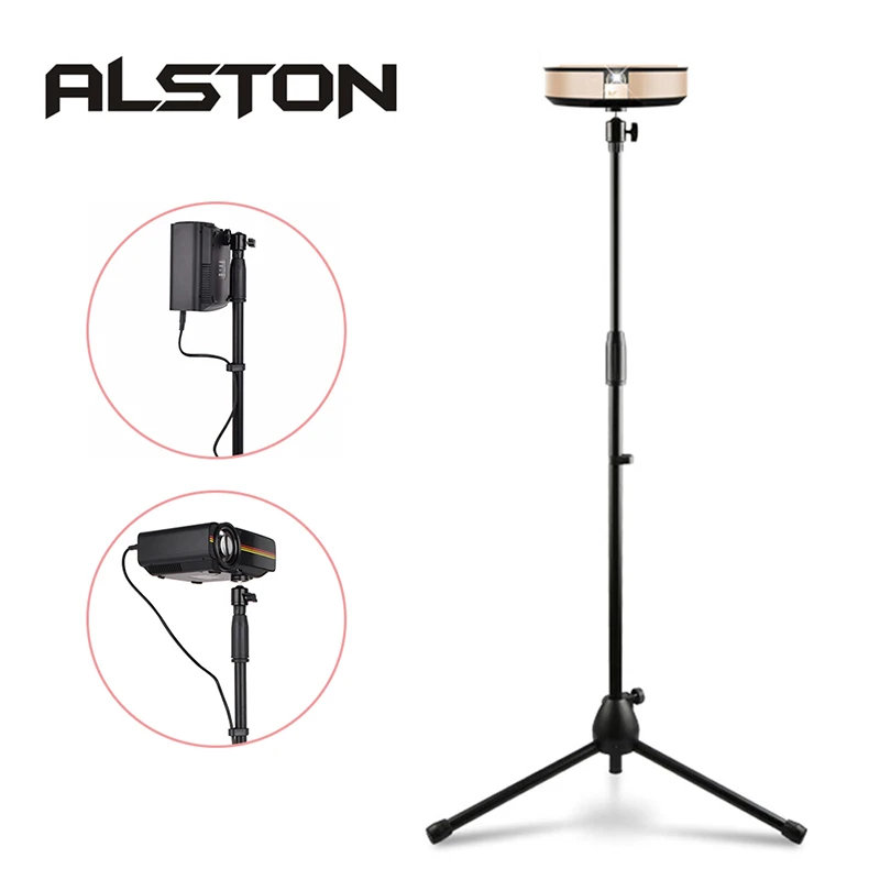 Напольная стойка для мини проектора ALSTON Натяжной держатель штатива регулируемый
