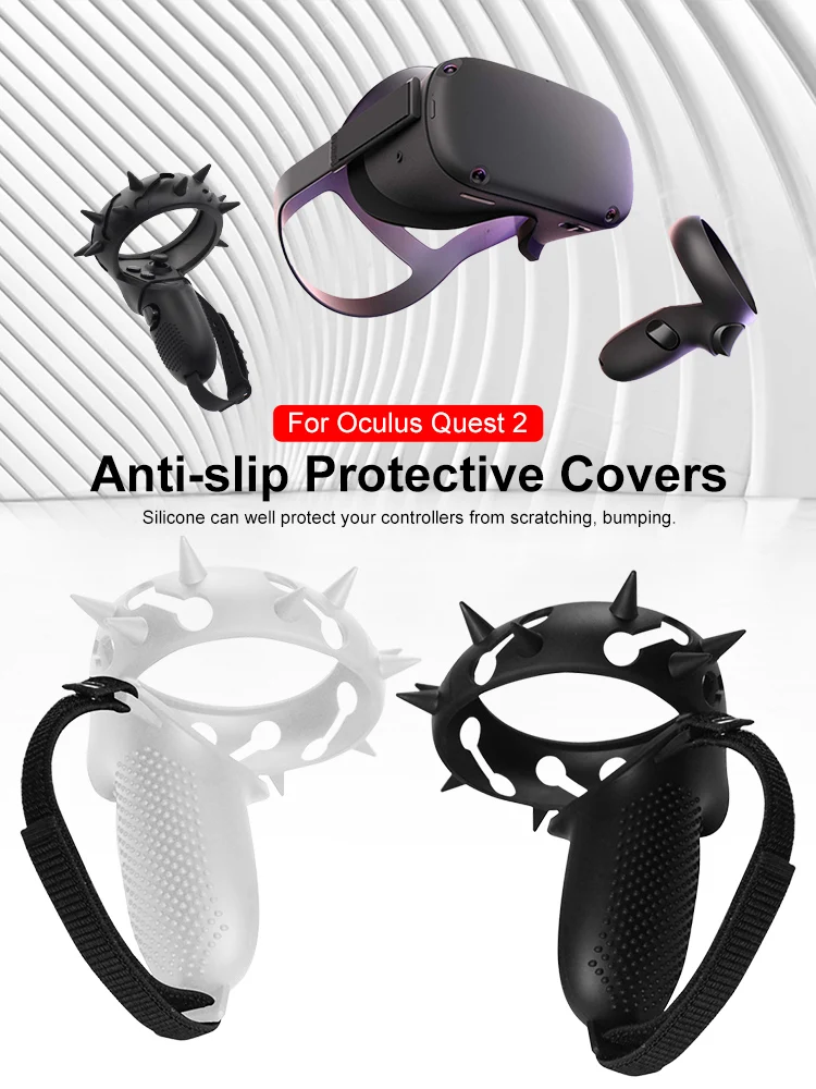 

VR Accessories For Oculus Quest 2 VR Silicone Cover Controller Protective Sleeve Skin Handle Grip Covers For Oculus Quest2