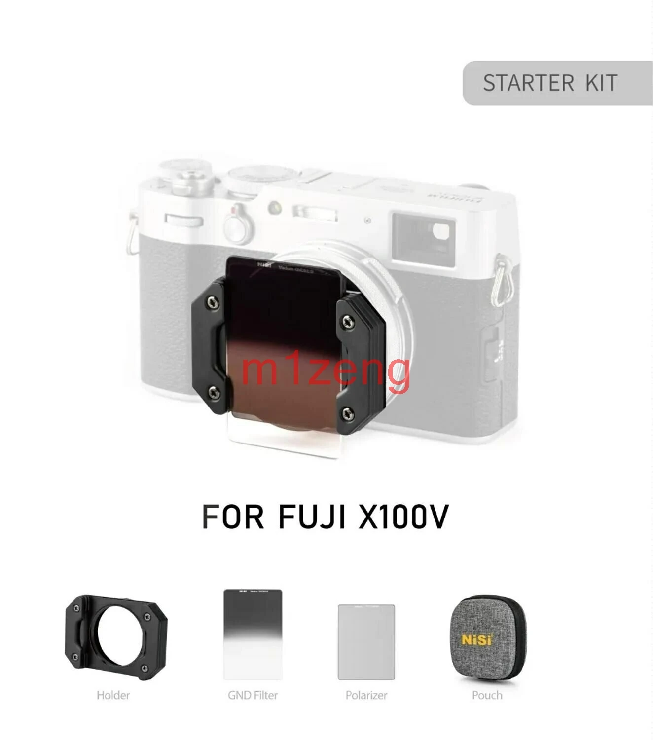 Sistema de filtro de lente cuadrada X100V para cámara fujifilm X100 X100F X100S X100T, soporte + gnd8 + cpl + nd8 + bolsa + filtro nocturno natural