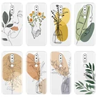 Силиконовый чехол для Nokia 4,2 3,2 7,1 6,1 5,1 Plus, простой мягкий чехол с цветочным принтом