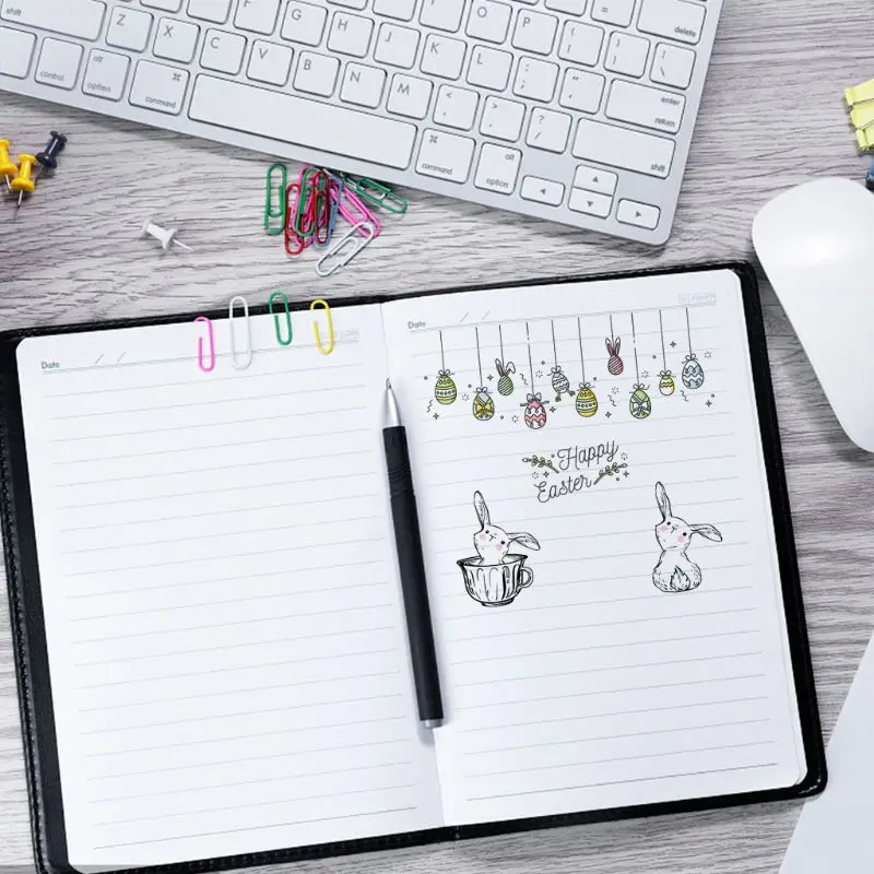 Кулон &quotПасха&quot яйцо Кролик силиконовый прозрачный печать штамп DIY Скрапбукинг