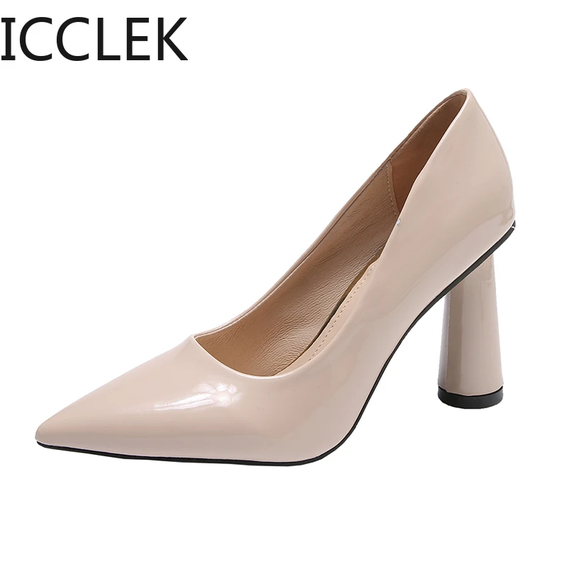 

Женские туфли-лодочки с острым носком, вечерние необычном каблуке