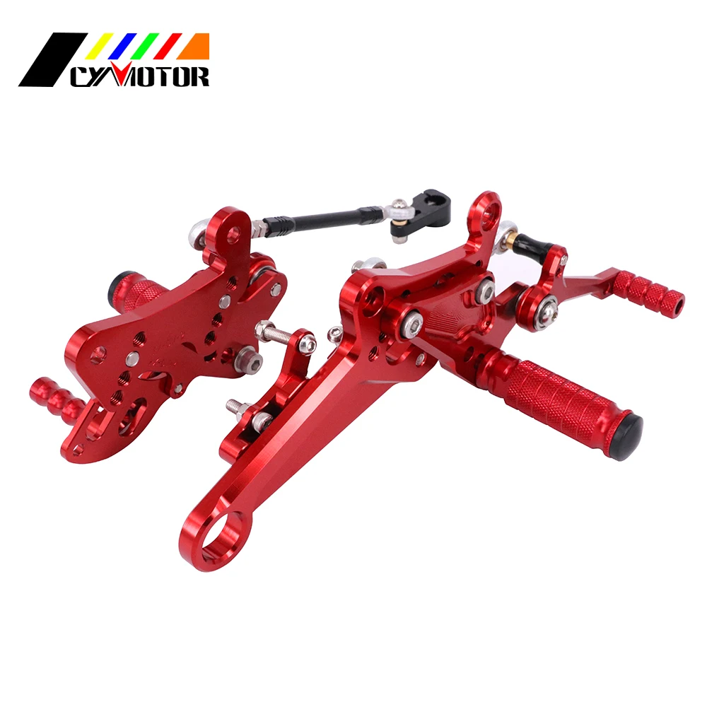 Аксессуары для мотоциклов из нержавеющей стали Rearsets Регулируемые подножки педали для Ducati Diavel 2011- углерод 2011- AMG 2011-2012