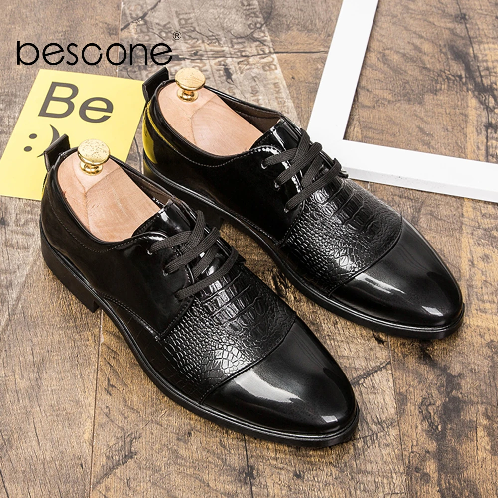 BESCONE/деловые мужские туфли в деловом стиле Новинка черные демисезонные Дерби на