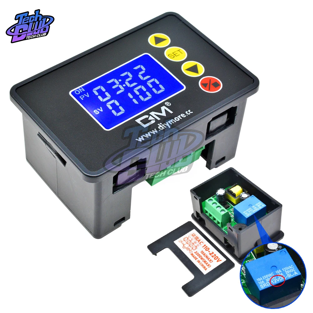 Цифровой регулятор температуры постоянного тока 12 В 24 AC 110 ЖК-дисплей 1 37 дюйма