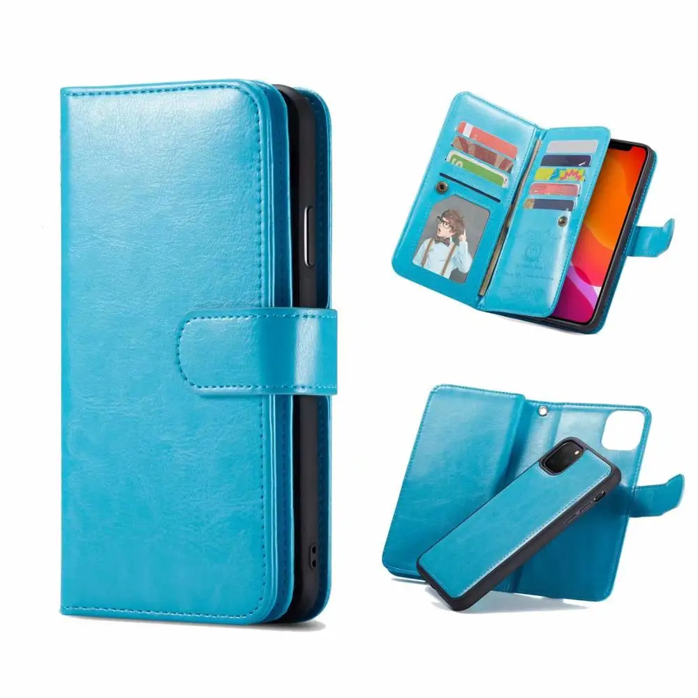 Роскошный кожаный чехол кошелек Crazy Horse для Samsung Galaxy S5 S6 S7 Edge S8 S9 S10 S20 Plus Note20