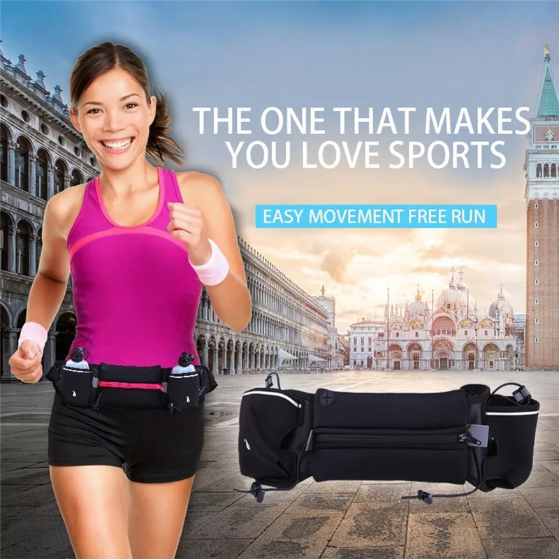 

Running Waist Bags Outdoor For Man&Women Jogging Waist Pack Hydration Belt Bag Water Bottle Fitness Gym Lightweight Sport Wallet