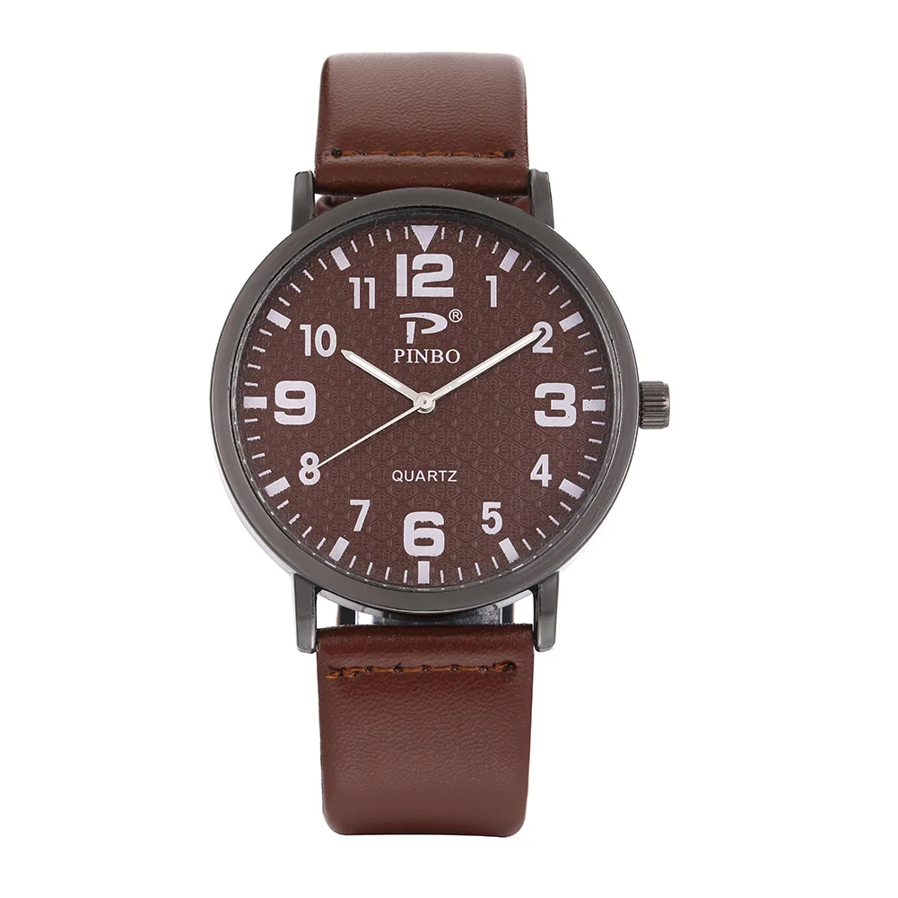 

100pcs/lot fashion explosion retro ladies watch pu leather strap casual men's watch business women's watch quartz watch