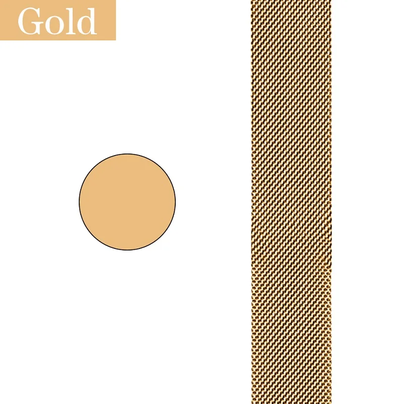 Gold Joyozy магнитный браслет Нержавеющая сталь ремешок для наручных часов Apple Watch серии 1/2/3/4 Миланский ремешок для наручных часов iwatch 38 мм/40 мм/42 мм/44 мм - Цвет ремешка: Gold