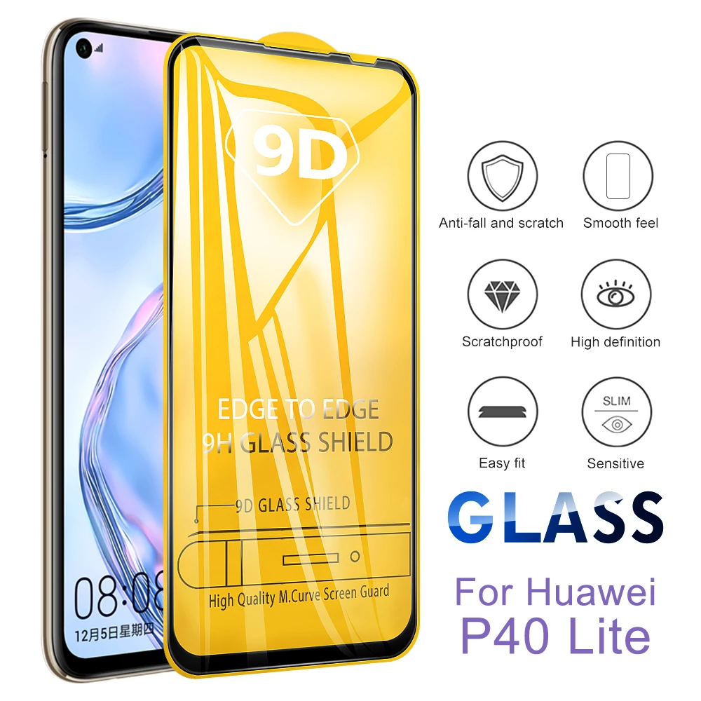 9D закаленное стекло для Huawei Y7p Y6s 2019 Y9s P Smart 2020 Защитная пленка экрана Nova 7i 6 SE P40 Lite