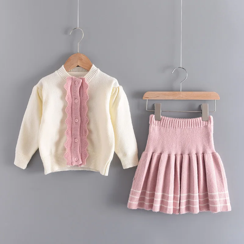 Милый свитер рубашка юбка платье для девочек одежда детские рождественские