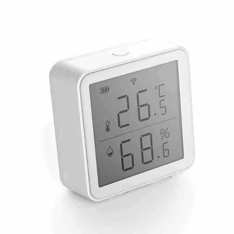 Wifi Temperature And Humidity Sensor Indoor Hygrometer Thermometer Support for Alexa Google Home Smart Life S0T6 | Безопасность и