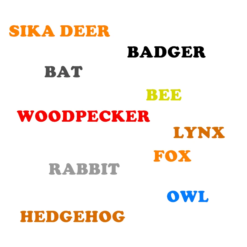 Банды милые животные сова пчела барсук летучая мышь дятел ежик рысь медведь