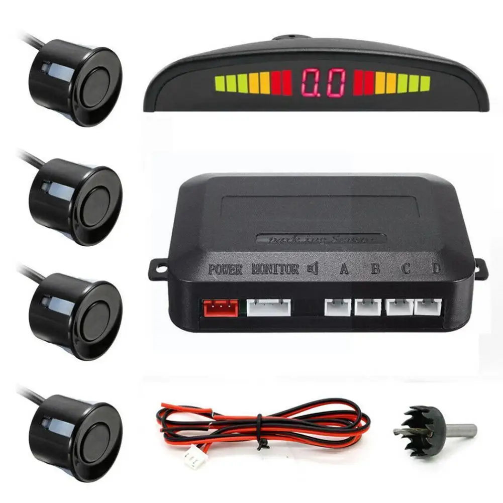 

Car Parking Sensor With 4 Sensors Reverse Backup Display System Monitor Z5s4