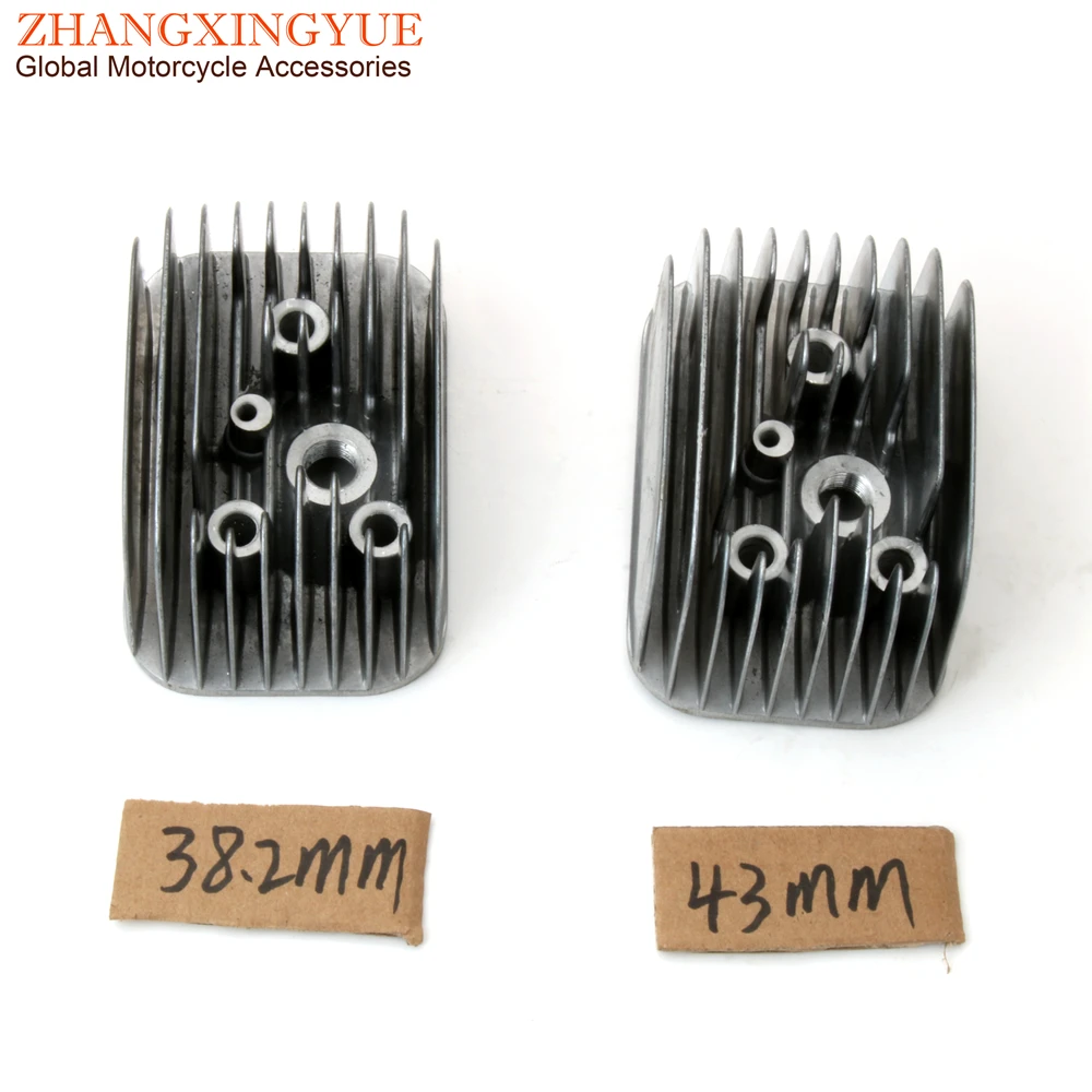 

50cc 65cc 38.2mm 43mm Racing Cylinder Head For Piaggio Ciao Boss 50 Boxer Grillo Si Bravo Ceao 50 10mm 2-Stroke Engine Parts