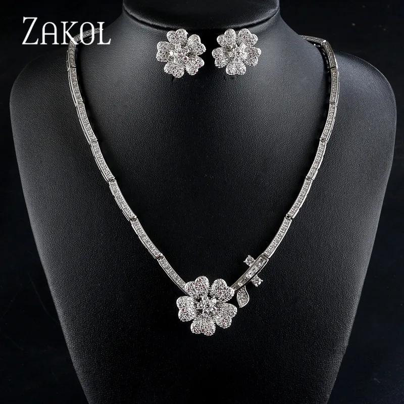 Модное красивое женское кольцо ZAKOL с цветочным цирконием обручальные кольца