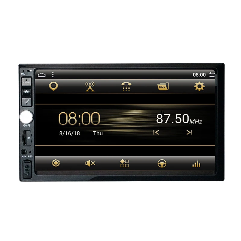 Автомобильный мультимедийный плеер универсальная стерео система на Android 10 0