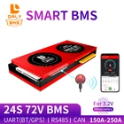 Аккумулятор Daly Smart BMS 24S, 72 в, LiFepo4, 150A, 200A, 250A, Bluetooth, 485-USB, CAN, NTC, UART, для электровелосипеда, скутера