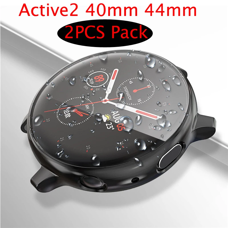 Чехлы для samsung galaxy watch active 2 40 мм 44 футляр из ТПУ с полным покрытием аксессуары