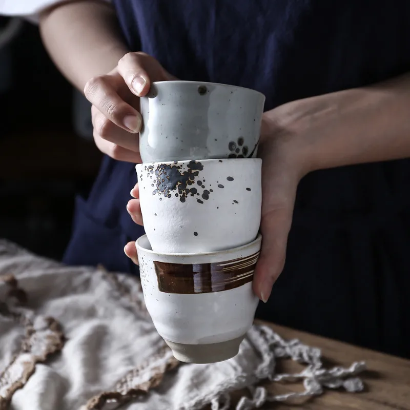 Творческий японский Стиль под остеклением расписанные вручную Керамика Винтаж