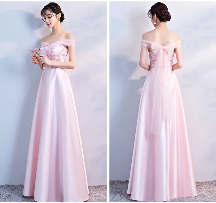 Junior элегантный невесты горничной плюс размер гость Свадьба Вечеринка длиной до