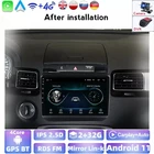 Автомобильный DVD-плеер с поддержкой Wi-Fi USB BT 2DIN Android 2G + 32G, мультимедийный GPS-радиоприемник для Volkswagen Touareg FL NF 2010-2018, камера DVR