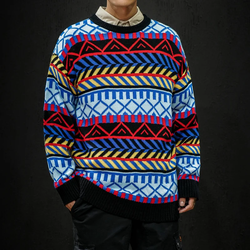 2019 зимние мужские модные пальто с круглым вырезом кашемировые свитера в теплом