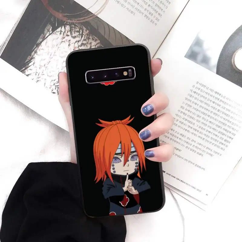

Cute fire shadow children Phone Case Black For Samsung S5 6 6Edge 7 8 9 10 10Lite 10Plus 20 20lite 20Ultra Cases