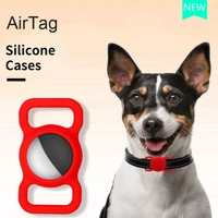 1pcs airtag case for dog cat pet tracker air tag protector airtags cover soft silicone collar gps searching protect waterproof